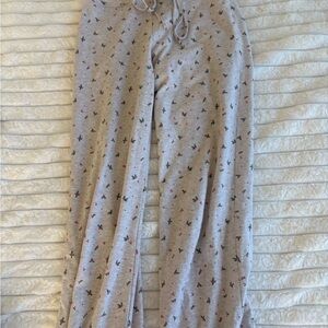 Floral Print Gray Women's pants